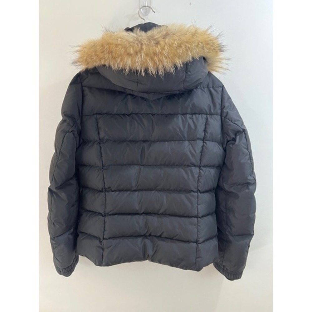 Bogner Fire + Ice Puffer Jacket Women US 8 Black Fur Trim Hood Down Fill - Picture 5 of 16